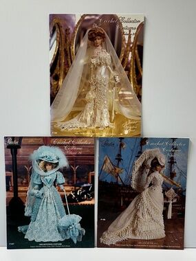 Lot of 3 Crochet Collector Costume Volume 26 91 92 Paradise Publications Bride